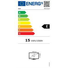 ACER 21,5" EK221QHbi FHD VA 100Hz HDMI/VGA fekete LED monitor