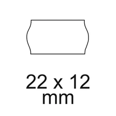 22x12 5db/csomag fehér árazógépszalag