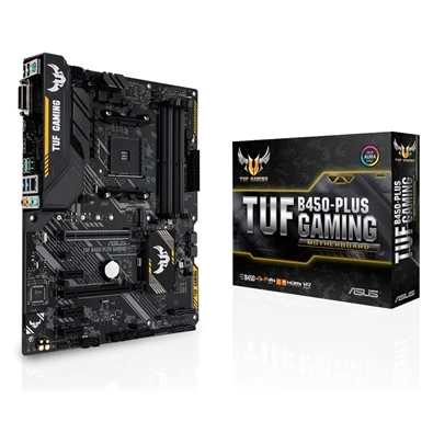 ASUS TUF B450-PLUS GAMING AMD B450 SocketAM4 ATX alaplap