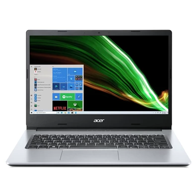 Acer Aspire A314-35-C5JM laptop (14"FHD/Intel Celeron N4500/Int.VGA/4GB RAM/256GB) - ezüst