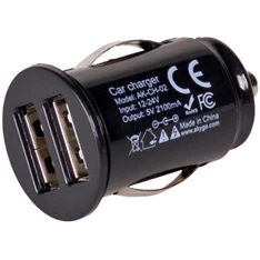 Akyga AK-CH-02 2xUSB 5V/2,1A/10,5W autós töltő