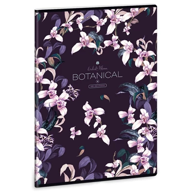 Ars Una Botanic Orchid A4 extra kapcsos kockás füzet