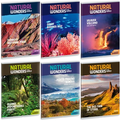 Ars Una Natural Wonders A5 extra kapcsos kockás füzet