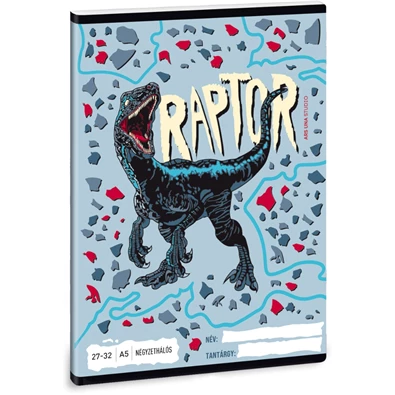 Ars Una Raptor A5 27-32 kockás füzet