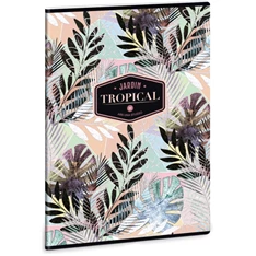 Ars Una Tropical Leaf A4 extra kapcsos kockás füzet