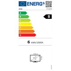 Asus 15,6" VT168HR WXGA LED HDMI/VGA érintőképernyős monitor