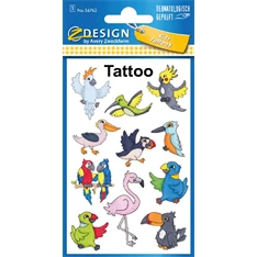 Avery 56762 madarak tetoválás matrica