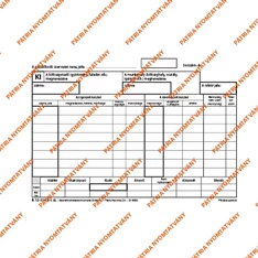 B.12-114/V A5 25x4lapos fekvő "Készletkivételezési bizonylat" nyomtatvány