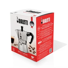 Bialetti Moka Express inox 18 személyes kotyogós kávéfőző