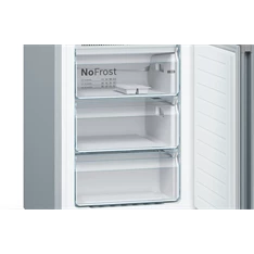 Bosch KGN39VLEB inox alulfagyasztós hűtőszekrény