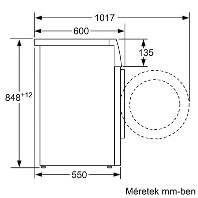 Bosch WAN 28167BY elöltöltős mosógép