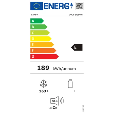 Candy CUQS 513EWH fagyasztószekrény