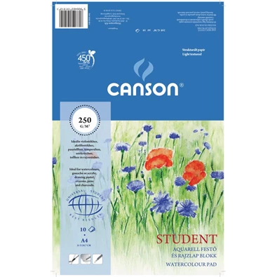 Canson Pipacsok A4 10db aquarell blokk