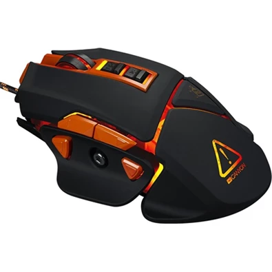 Canyon CND-SGM6N Hazard USB optikai gaming egér fekete-narancssárga