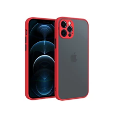 Cellect CEL-MATTIPH1467M-RBK iPhone 14 Plus piros-fekete műanyag tok