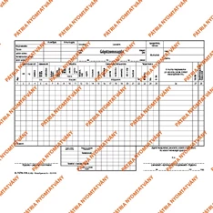 D.7570-110 A4 25x3lap fekvő "Gépüzemnapló" nyomtatvány
