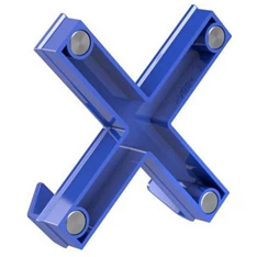 Dahle Mega XL 90x90mm kereszt alakú kék mágneses akasztó