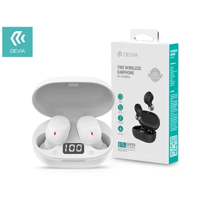 Devia ST351020 Bluetooth v5.0 Joy A6 Series TWS with Charging Case - fekete sztereó headset