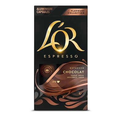 Douwe Egberts L`OR csokoládé Nespresso kompatibilis 10db kávékapszula