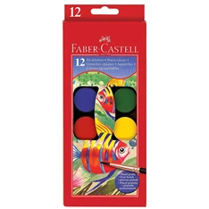 Faber-Castell 30mm 12 színű vízfesték készlet