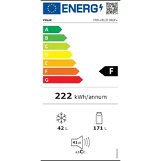 Fram FDD-VRL212BGF+ felülfagyasztós hűtőszekrény