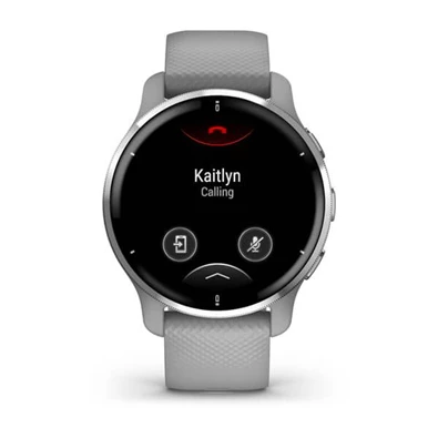 Garmin Venu 2 Plus (43mm) szilikon pántos ezüst okosóra