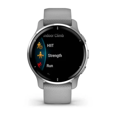 Garmin Venu 2 Plus (43mm) szilikon pántos ezüst okosóra