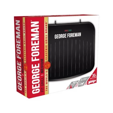 George Foreman 25810-56 Fit fekete asztali elektromos grill