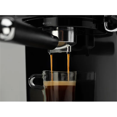 Gorenje ESCM15DBK inox-fekete espresso kávéfőző