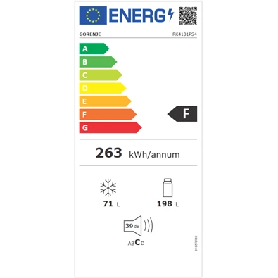 Gorenje RK4181PS4 alulfagyasztós hűtőszekrény