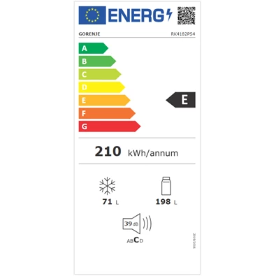 Gorenje RK4182PS4 alulfagyasztós hűtőszekrény