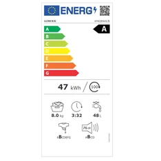 Gorenje WNEI84AS/B elöltöltös mosógép