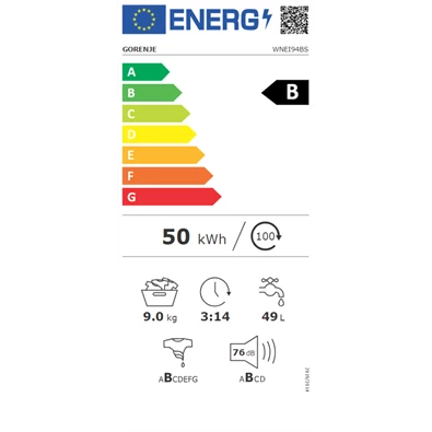 Gorenje WNEI94BS elöltöltős mosógép