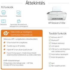 HP DeskJet 2720E tintasugaras multifunkciós Instant Ink ready nyomtató