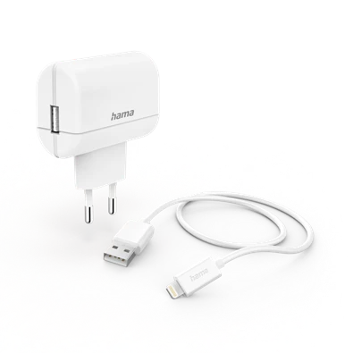 Hama 201619 Lightning - USB adatkábel, hálózati töltő szett