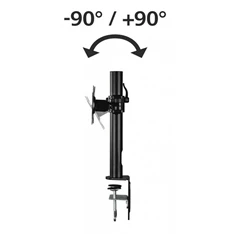 Hama 95830 10"-26" DUAL VESA 100x100 dönthető, karos asztali konzol