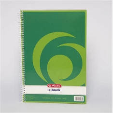 Herlitz A5 80lapos sima spirálfüzet