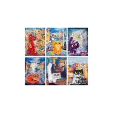 Herlitz Crazy Cats PP A5 60lapos kockás füzet