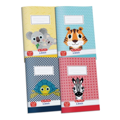 Herlitz Cute Animals A5 21-32 vonalas füzet