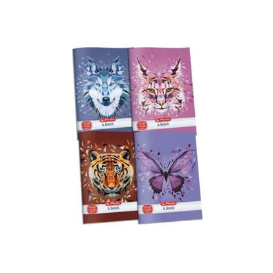 Herlitz Wild Animals A5 kockás füzet