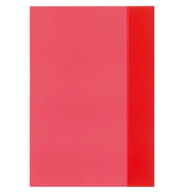 Herlitz A4 átlátszó piros füzetborító