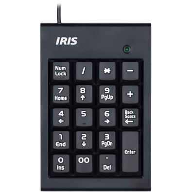 IRIS B-15 USB fekete numerikus billentyűzet