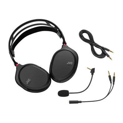 JVC GG-01BQ fekete vezetékes gamer headset