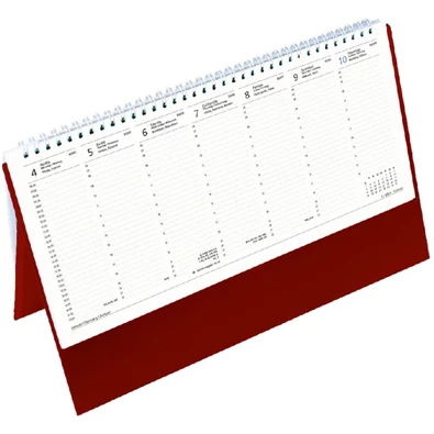 Kalendart 2024-es T051 álló bordó asztali naptár
