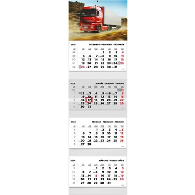 Kalendart 2024-es T073 4 tömb kamion mintás speditőrnaptár