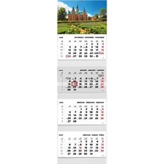 Kalendart 2024-es T073 4 tömb kastély mintás speditőrnaptár