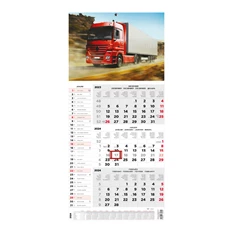Kalendart 2024-es T077 3 havi kamion mintás speditőrnaptár