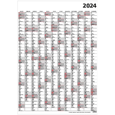 Kalendart 2024-es T100 Terminus B1 plakátnaptár