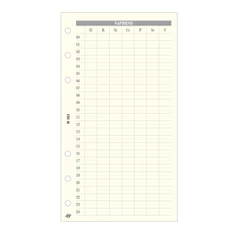 Kalendart Saturnus L363 napi beosztásúrend gyűrűs naptár kiegészítő