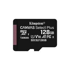 Kingston 128GB SD micro Canvas Select Plus (SDXC Class 10 A1) (SDCS2/128GBSP) memória kártya